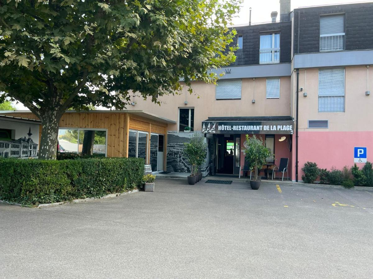 Hotel Restaurant De La Plage Gland Exterior photo