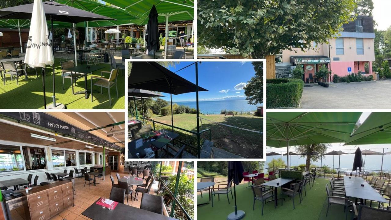 Hotel Restaurant De La Plage Gland Exterior photo